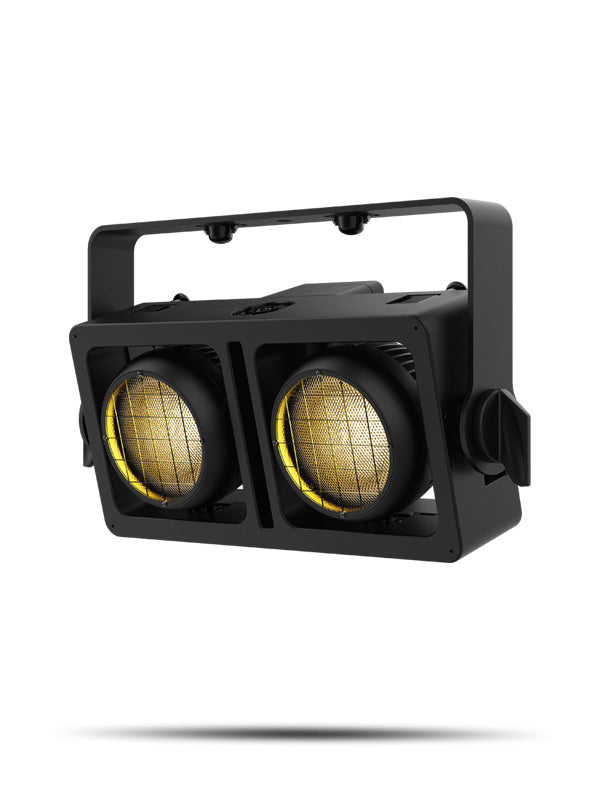 CHAUVET PRO STRIKE-ARRAY2 - outdoor-ready audience blinder powered by two intense warm white LEDs housed in independently focusable pods - Chauvet Professional STRIKE-ARRAY2 IP Rated 2 Pod Blinder & Strobe