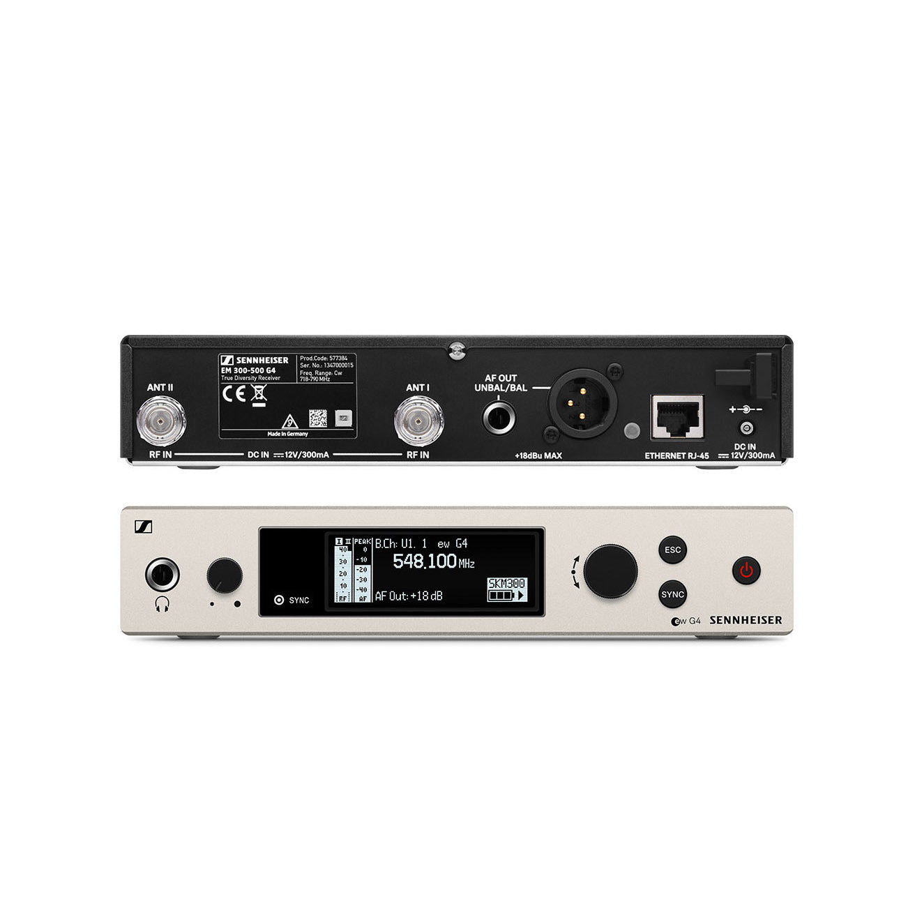 SENNHEISER ew 300 G4-BASE SK-RC-AW+ Wireless base set - EW 300 G4-BASE SK-RC-AW+ (470 - 558 MHz)
