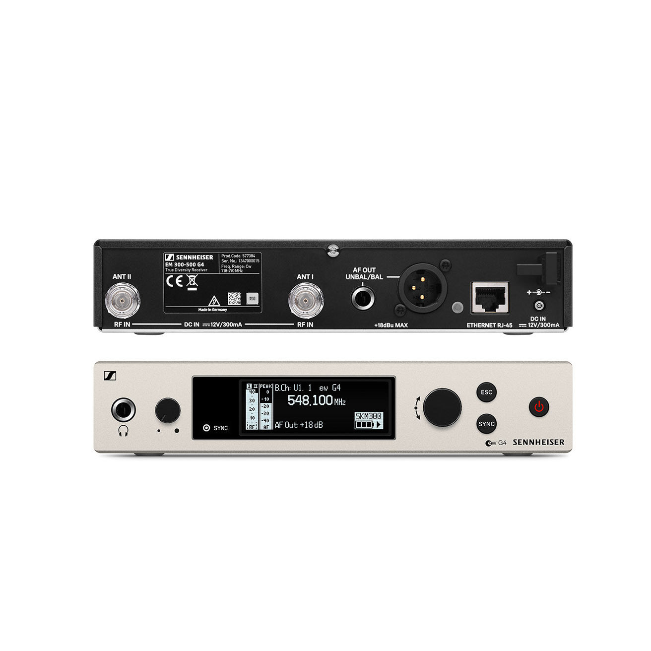 Wireless handheld set - EW 300 G4-BASE SKM-S-GW1 (558 - 608 MHz)