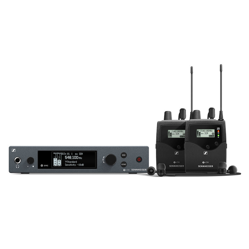 SENNHEISER EW IEM G4-A1 Wireless in-ear system - EW IEM G4-TWIN-A1 (470 - 516 MHz)
