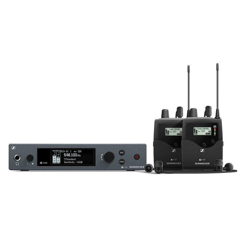 Wireless in-ear system - EW IEM G4-TWIN-G (566 - 608 MHz)