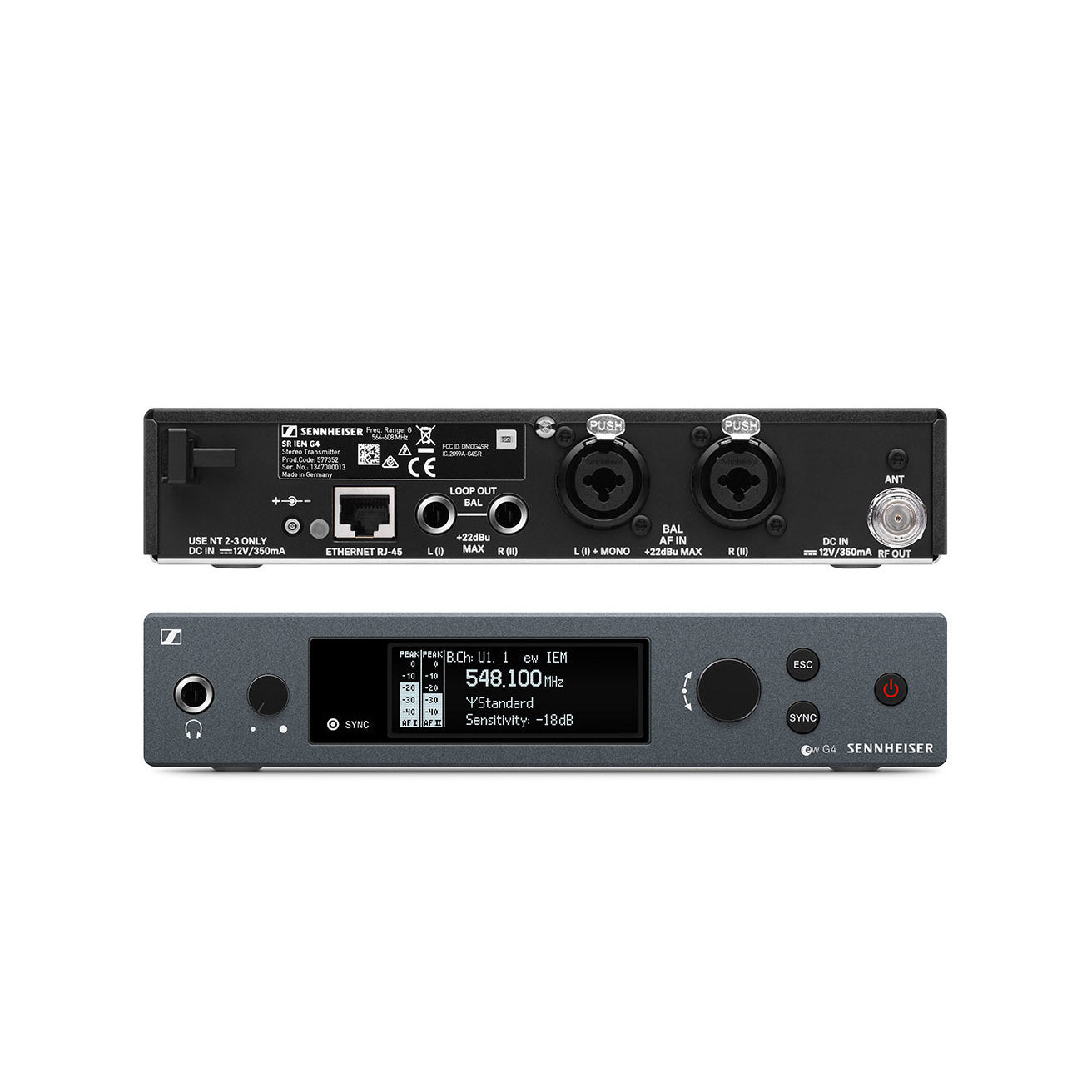 SENNHEISER EW IEM G4-A Wireless in-ear system - EW IEM G4-TWIN-A (516 - 558 MHz)