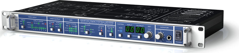 RME ADI-642 - 24 Bit / 192 kHz, 2 x 8-channel MADI <> AES/EBU Converter, 19", 1RU - RME ADI-642 8-Channel Rmeadi-642 - 8-Channel 24-Bit192Khz Madi Aes Format Converter With 72 X 74 Routing Matrix