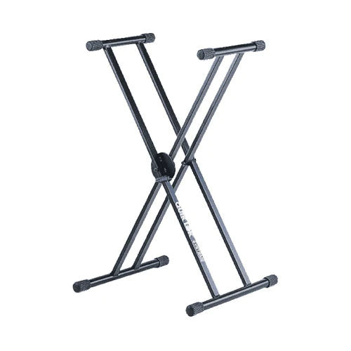 QUIKLOK QL646BK Double braced 1 tier X-style keyboard stand - Quiklok QL646BK Keyboard Stand