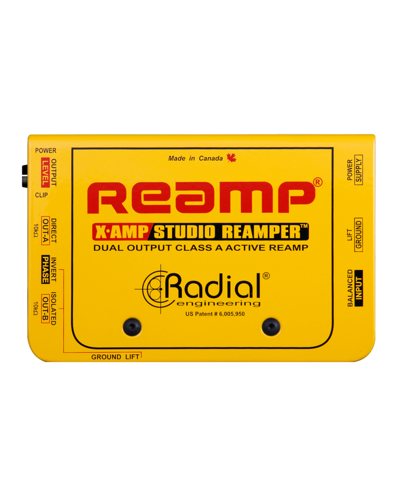 Radial X-Amp - Active class-A Reamper, dual output with level control & polarity reverse