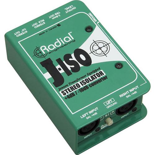 Radial J-Iso - Radial Engineering J-ISO Stereo 4 Db to -10 Db Converter w/ Jensen Transformers