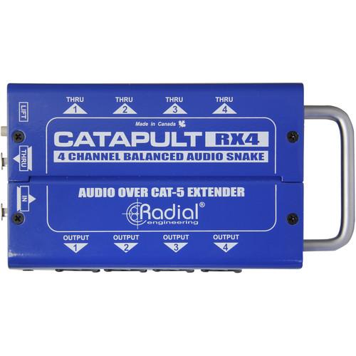 Radial Catapult TX4M - Radial Engineering CATAPULT TX4M 4-Channel Transmitter Mic Level w/ Balanced Outscat5