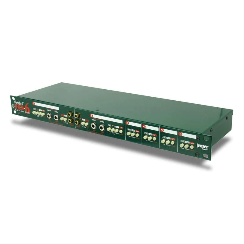 Radial JD6 - Radial Engineering JD6 High Performance 6-Channel Rackmount Direct Box