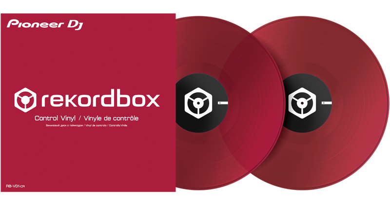 PIONEER DJ RB-VDI-CR - Rekordbox DVS Control Vinyl RED (PAIR)