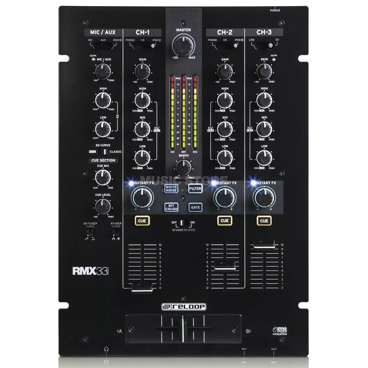 RELOOP RMX-33I - 3 (+1) Channel Digital Effect Mixer