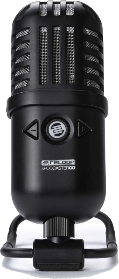 RELOOP SPODCASTERGO - Professional USB condenser microphone for portable podcasting