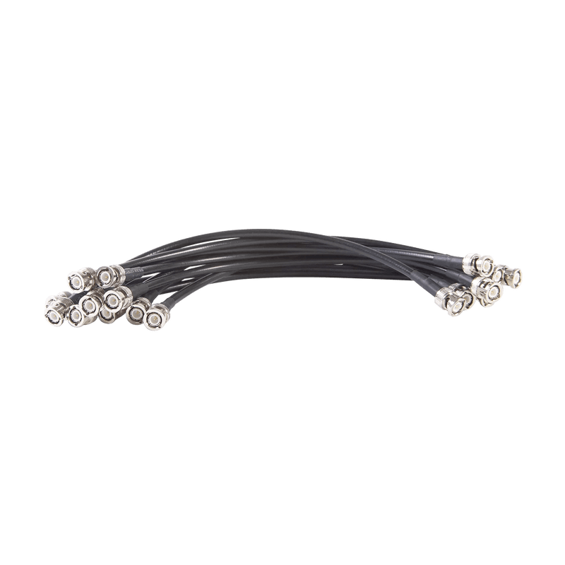 AUDIO TECHNICA RG8X2-10 2' RG8X Coax Cable (10 Pk) - Premium BNC Interconnect Cable RG8X2-10