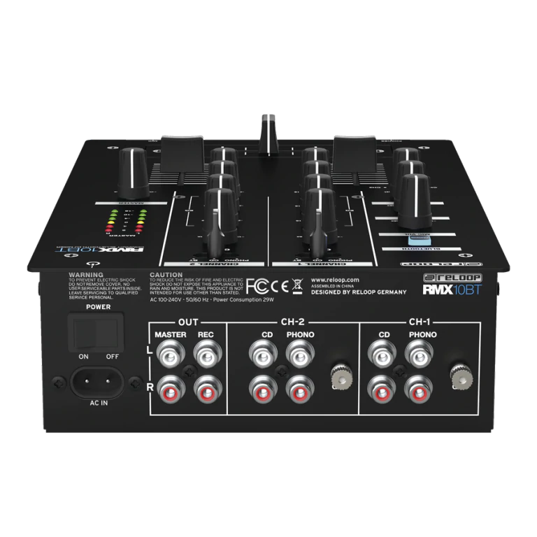 RELOOP RMX-10BT - 2 Channel Bluethooth Dj Mixer