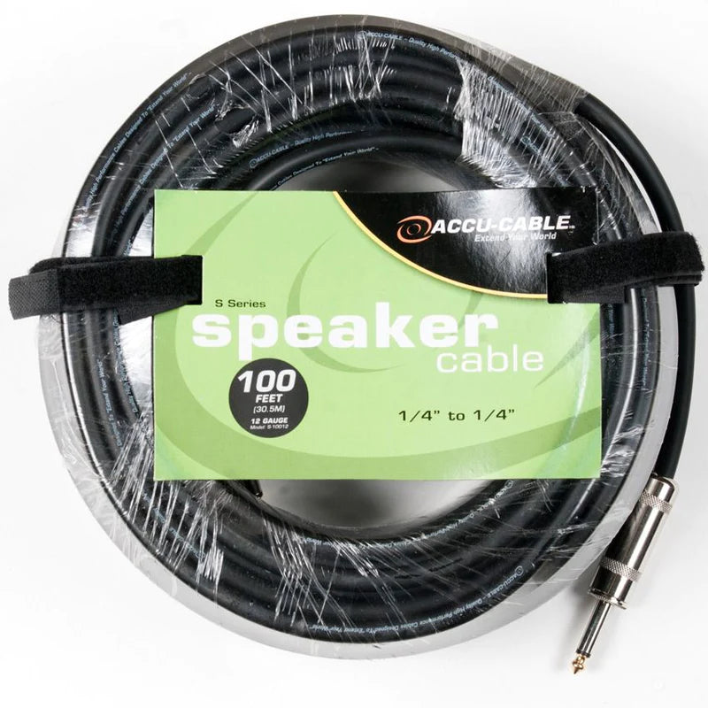 AMERICAN DJ S-10012 - 1/4" to 1/4" 12 Gauge Speaker Cable (100')