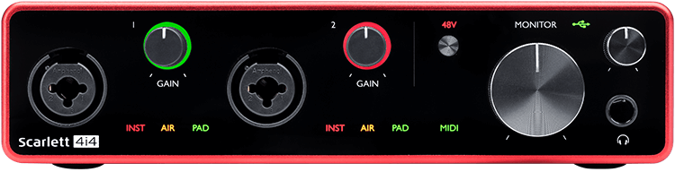 FOCUSRITE Scarlett 4i4 3rd Gen - replace by Scarlett 4i4 4th GEN)