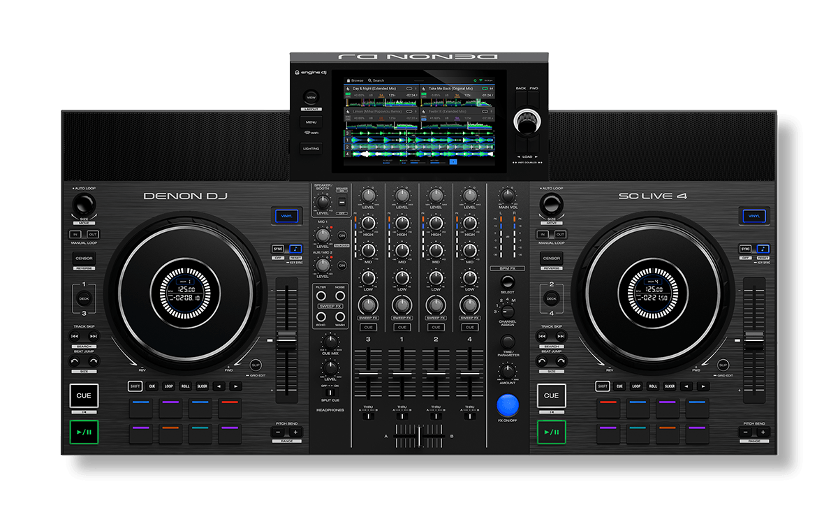 DENON DJ SC LIVE 4 - 4 Deck Standalone DJ System with WiFi