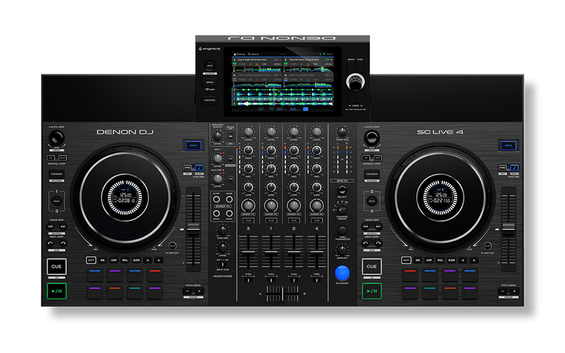 DENON DJ SC LIVE 4 - 4-Deck Standalone DJ System with WiFi for Amazon Music Streaming