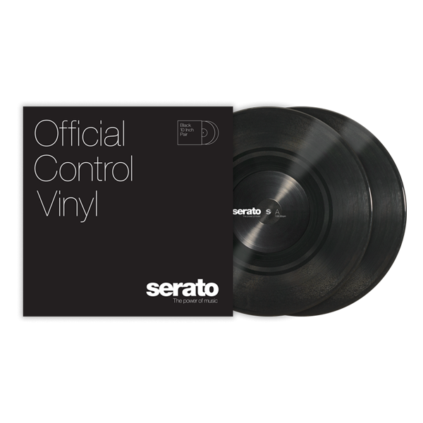 SERATO SCV-PS-BLK-10 - 10" Serato Standard Colors (Pair) Black