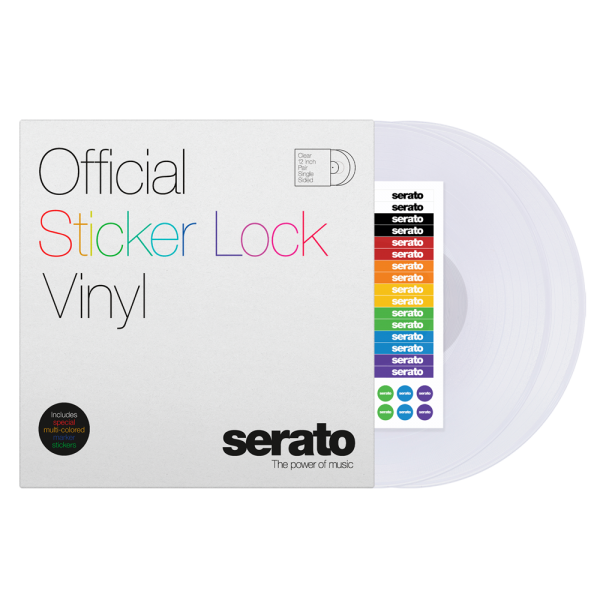 SERATO SCV-PS-SL-BM Serato Sticker Lock Vinyl - (Pair)
