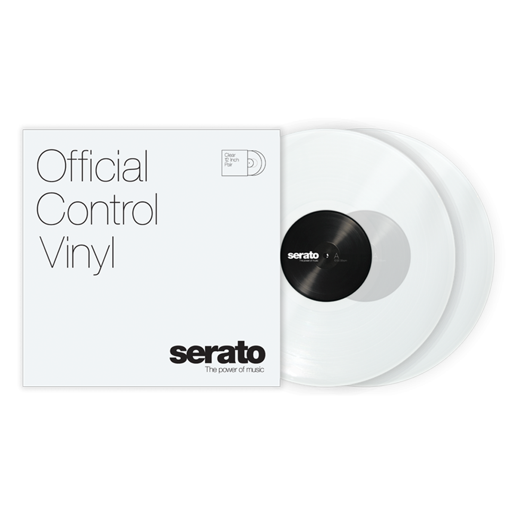 SERATO SCV-PS-CLE-OV 12" Serato Standard Colors (Pair) CLEAR