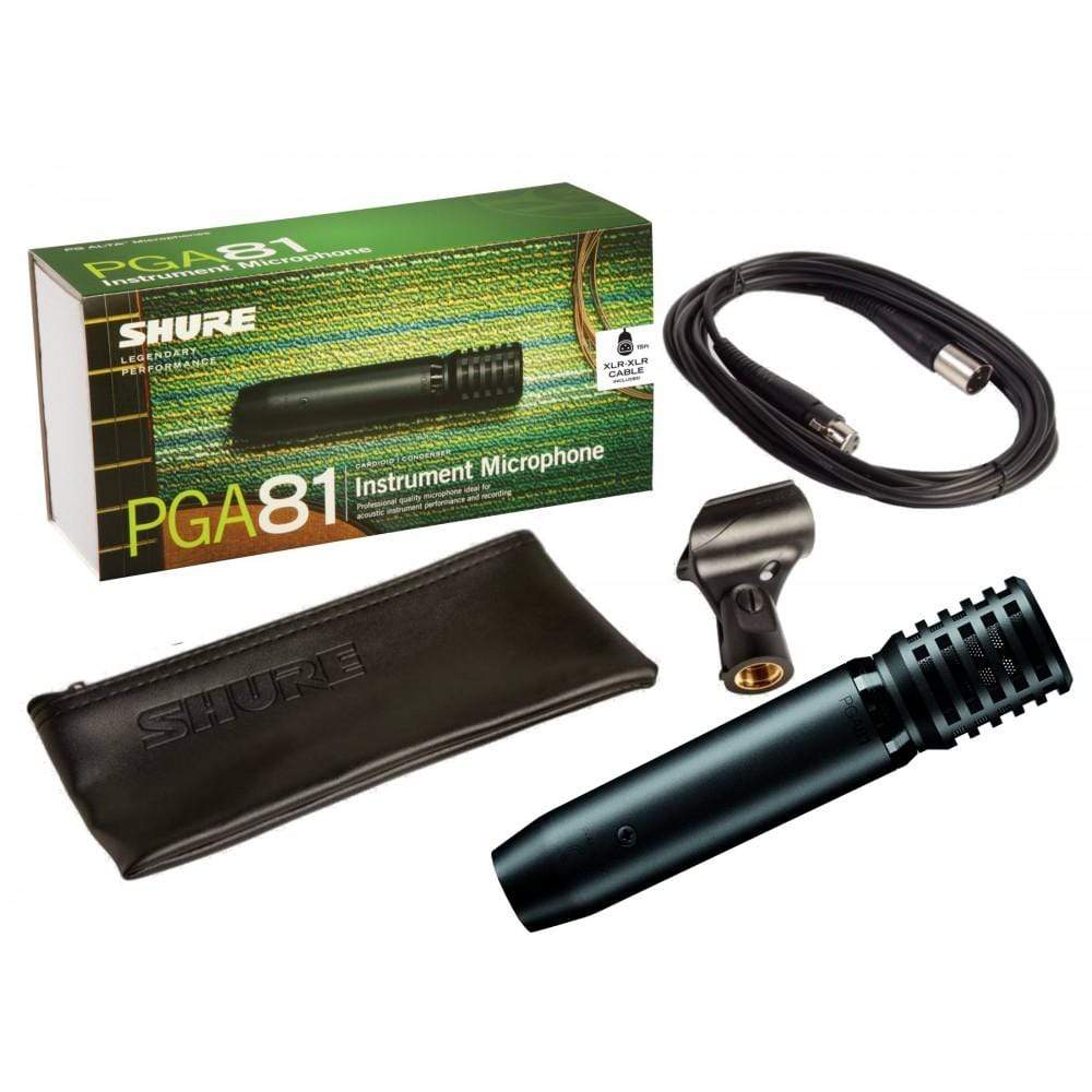SHURE PGA81-XLR  -Condenser Microphone for instruments with XLR cable