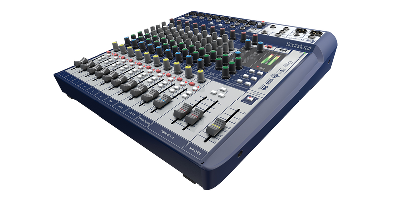 SOUNDCRAFT SIGNATURE 12 - 12 Channel mixing board with FX / USB