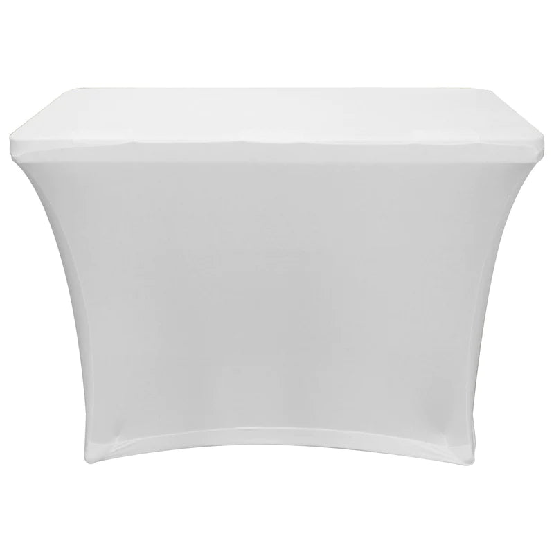 Odyssey SPATBL4WHT Stand DJ Equipment -Odyssey SPATBL4WHT - White 4′ Banquet Table Scrim Cover