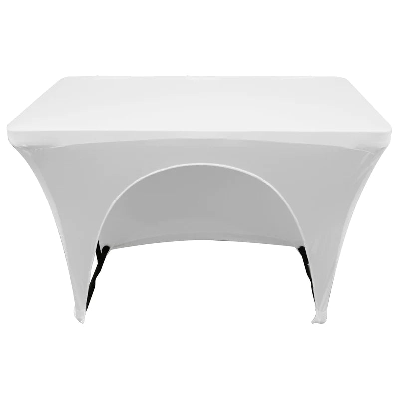 Odyssey SPATBL4WHT Stand DJ Equipment -Odyssey SPATBL4WHT - White 4′ Banquet Table Scrim Cover