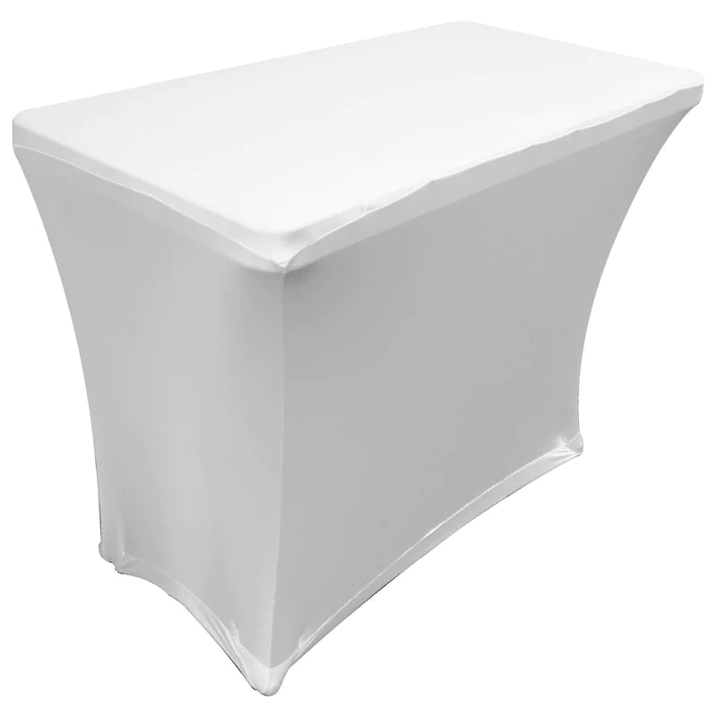 Odyssey SPATBL4WHT Stand DJ Equipment -Odyssey SPATBL4WHT - White 4′ Banquet Table Scrim Cover