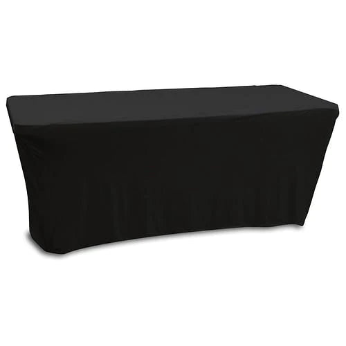 Odyssey SPATBL6BLK Stand DJ Equipment - Odyssey SPATBL6BLK - Black 6′ Banquet Table Scrim Cover