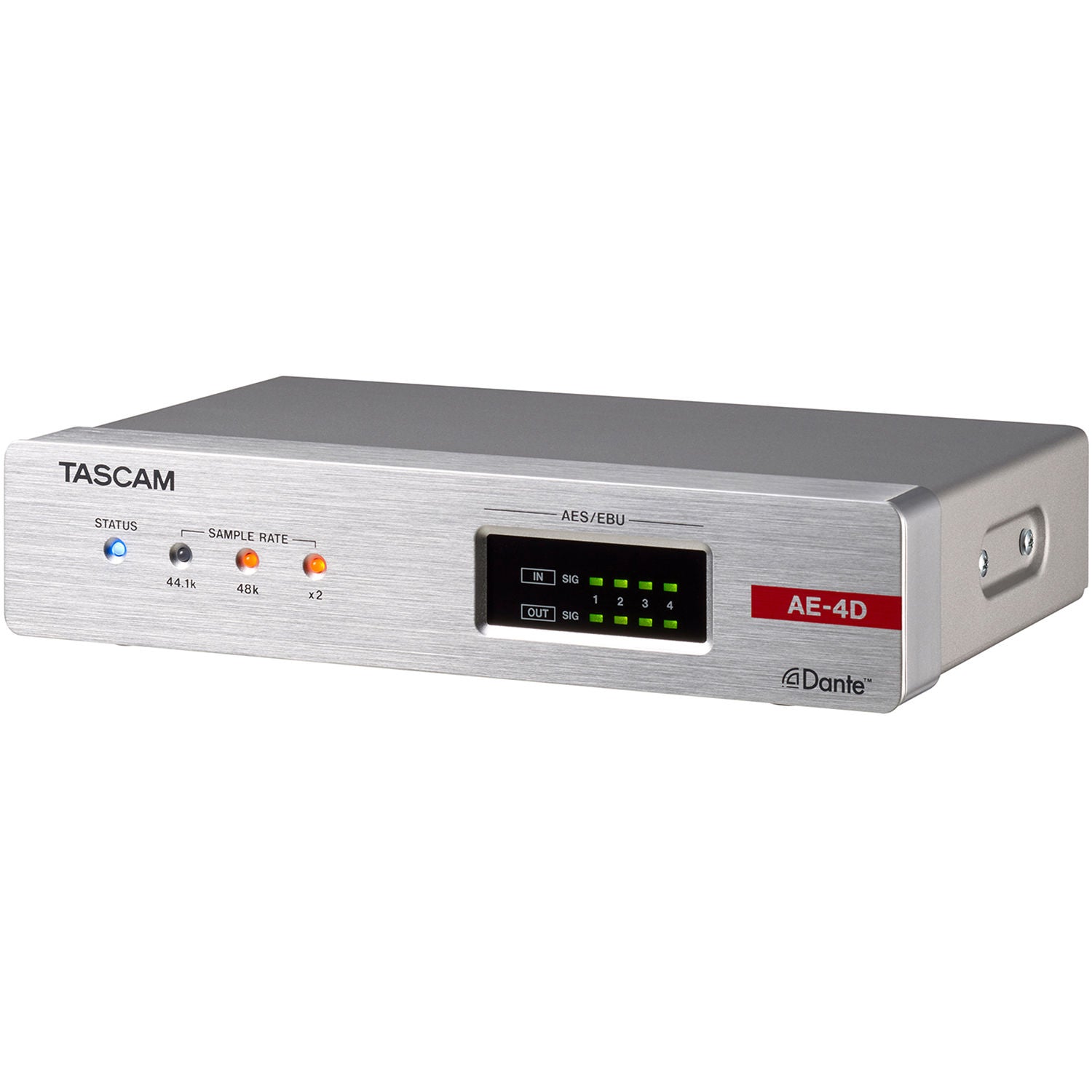 TASCAM AE-4D - 4-Channel AES/EBU Input/Output Dante Converter with built-in DSP Mixer