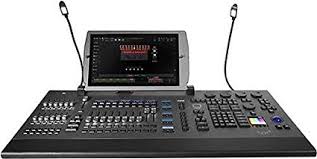 OBSIDIAN NX-4 ONYX lighting console with screen and motorized faders