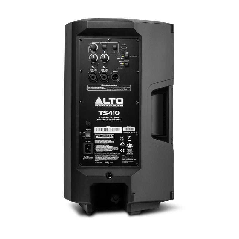 ALTO TS410 - 2000-WATT 10-INCH 2-WAY POWERED LOUDSPEAKER WITH BLUETOOTH.® DSP & APP CON