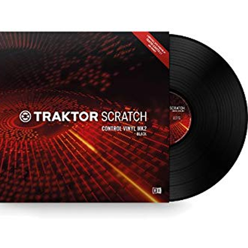 NATIVE INSTRUMENT TRAKTOR SCRATCH CONTROL VINYL MK1 TRAKTOR SCRATCH VINYL MKII BLACK