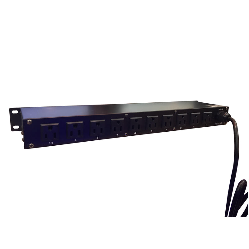 PROX-X-PC10USB Power unit - Power Center™ 10 Plug Rack Mount Power Distribution Switch With 2 USB Charging Ports