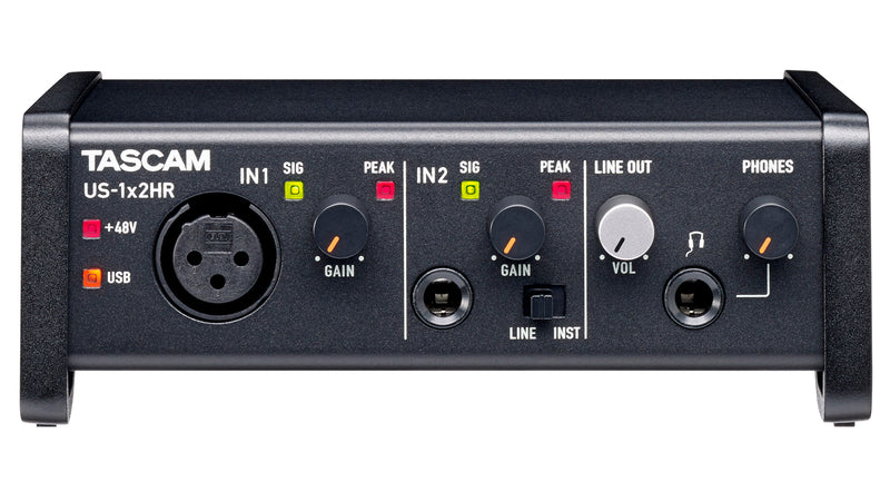 TASCAM US-1x2HR - Two inputs (1 mic / 1 line) / powered by USB bus power