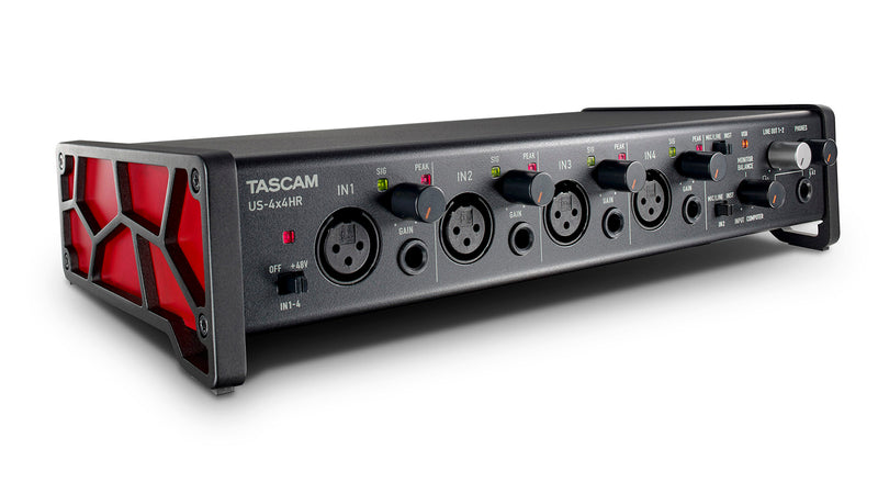 TASCAM US-4x4HR - 4Mic, 4IN/4OUT High Resolution Versatile USB Audio Interface