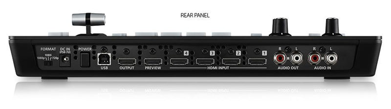 ROLAND V-1HD-STR 4ch HDMI video mixer/switcher - 2 output streaming bundle
