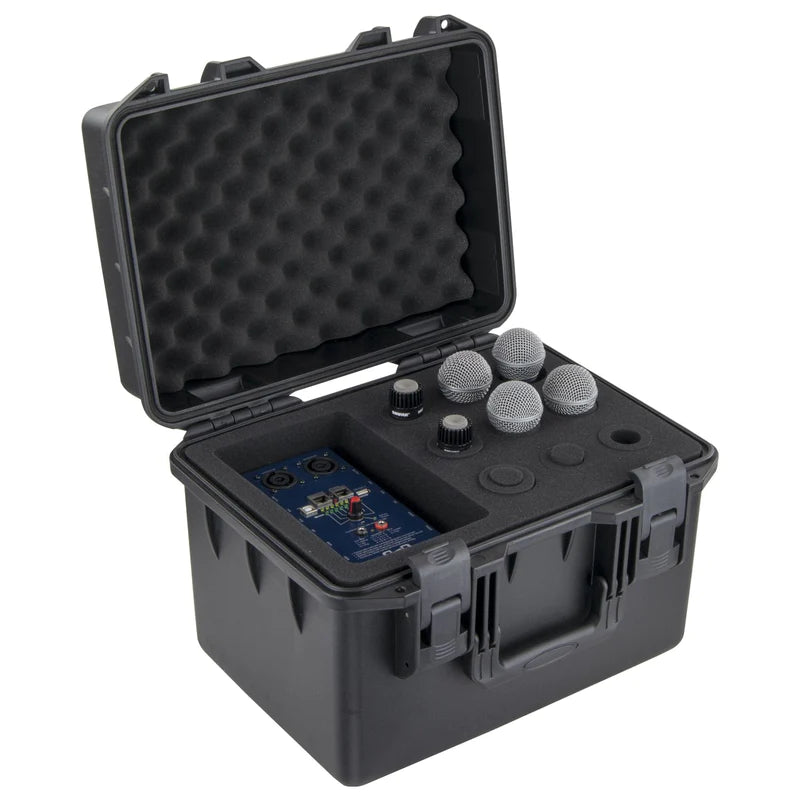 Odyssey VUMIC09 Wireless Case - Odyssey VUMIC09 - Handheld Microphone Case (Holds 9) With Storage Compartment