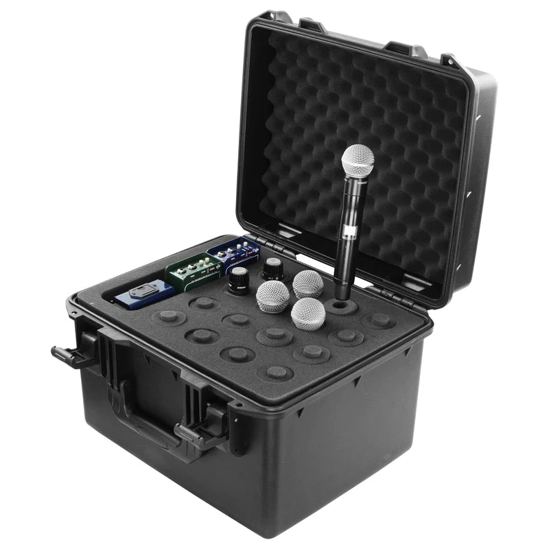 Odyssey VUMIC16 Wireless Case - dyssey VUMIC16 - Handheld Microphone Case (Holds 16) With Storage Compartment