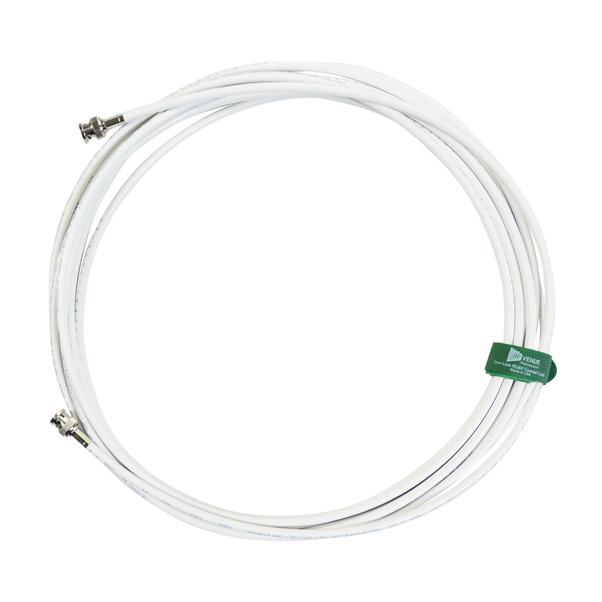 AUDIO TECHNICA WRG8X25 White Jacket 25’ RG8X Cable - RG8X Coaxial Cable (White) WRG8X25