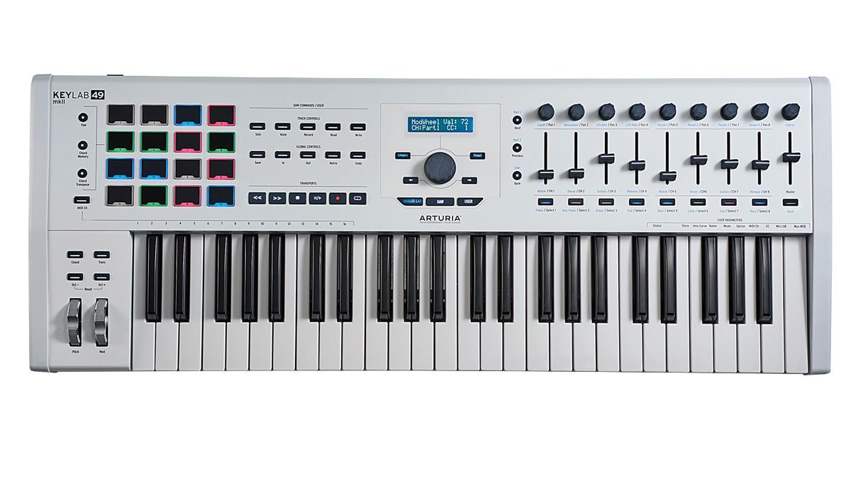 ARTURIA KEYLAB 49MKII - White Midi controler keyboard