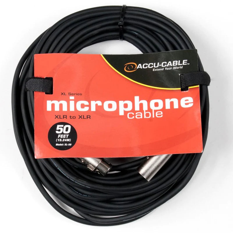 XL-50 - Accu-Cable XLR Microphone Cable 50 Feet