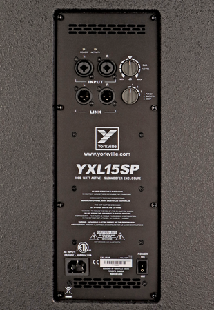 YORKVILLE YXL15SP - Powered sub 15'' 1000 watts